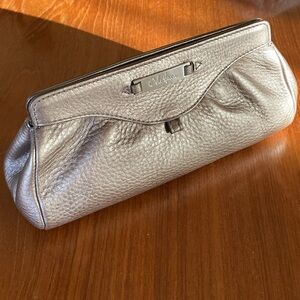 Cole Haan Metallic Clutch/Cosmetic Bag